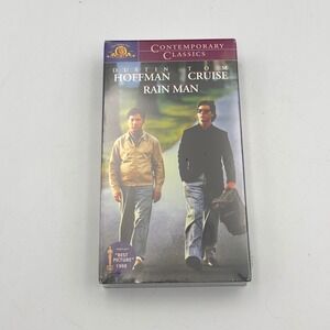 Rain Man VHS 1988 Dustin Hoffman Tom Cruise MGM Contemporary Classics Sealed